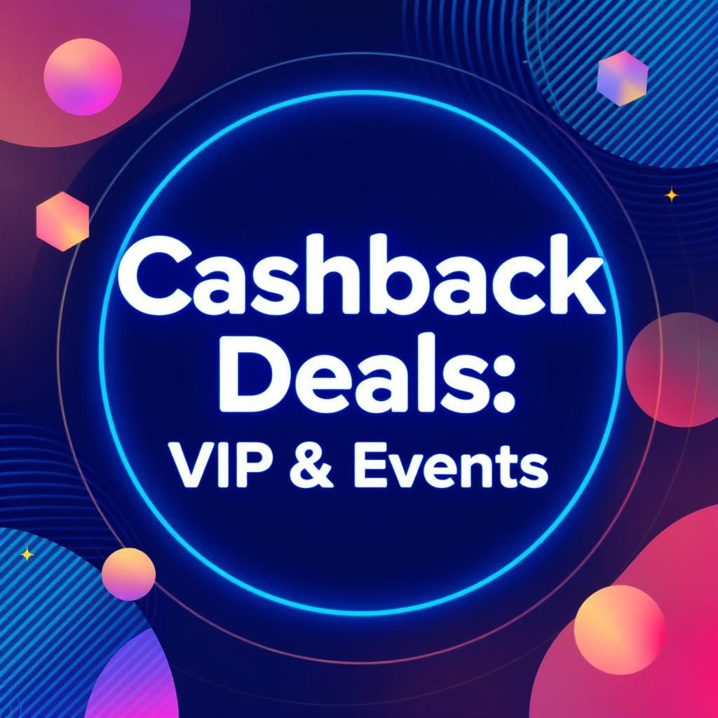 Cashback Deals: VIP & Events Cashback Deals: VIP & Events